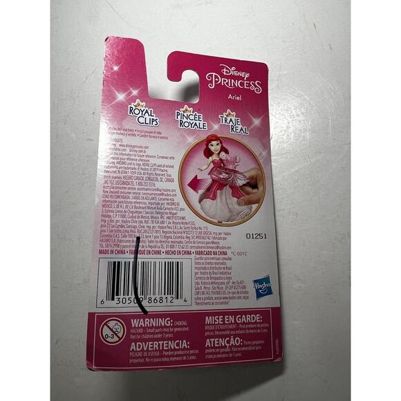 NEW Disney Princess Ariel Royal Clips Clip-on Dress Little Mermaid Hasbro - Picture 4 of 6